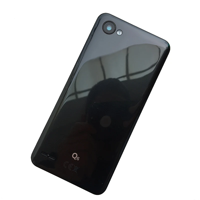 BINYEAE пластик для LG Q6 задний корпус крышка батареи с объективом камеры+ Вспышка светильник