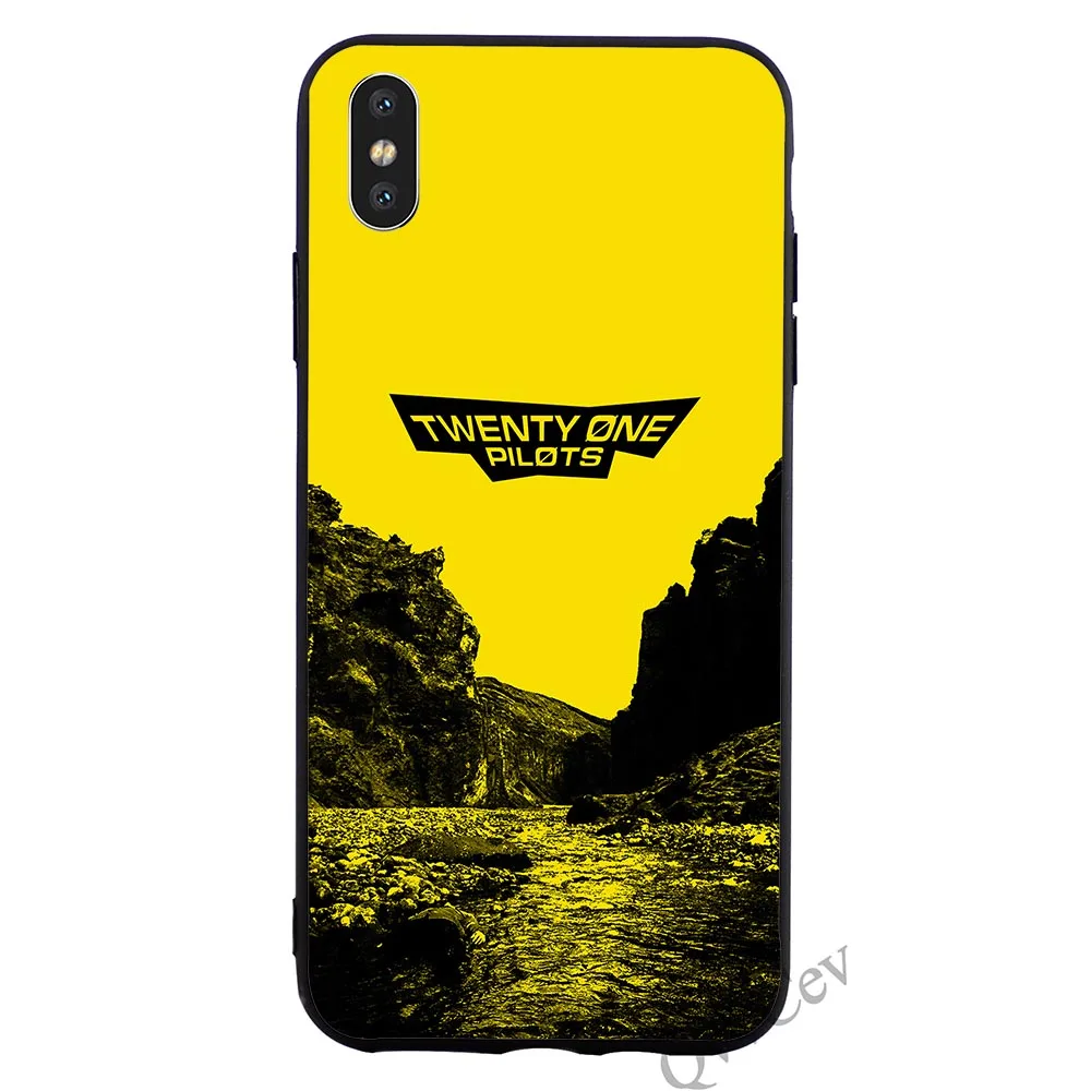 K0550309 Twenty One Pilots 21 чехол для телефона, мягкий ТПУ Черный силиконовый чехол для телефона для iPhone Xs Max 11 pro чехол X 6 6S XR 8 Plus 7 5S 5 SE - Цвет: K0550309