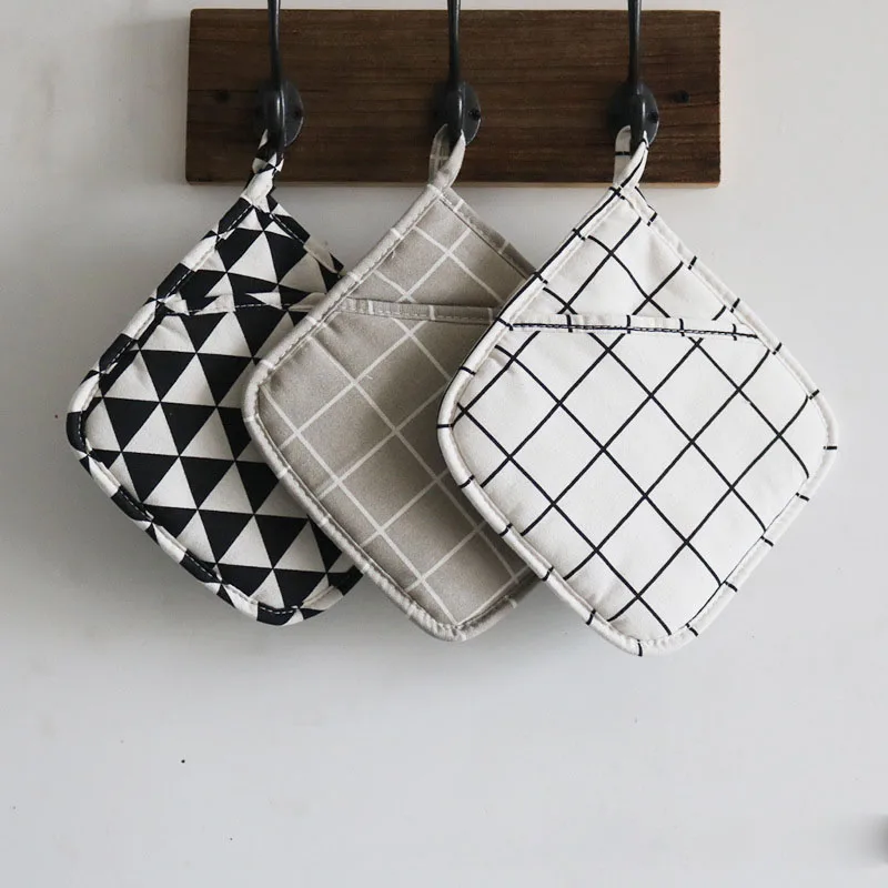 1 пара хлопковые изоляционные рукавицы для духовки кухонные перчатки