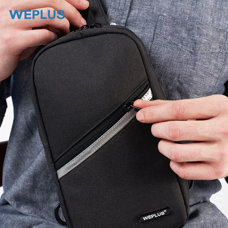 Сумки через плечо WEPLUS для мужчин и женщин Мужская водонепроницаемая нагрудная