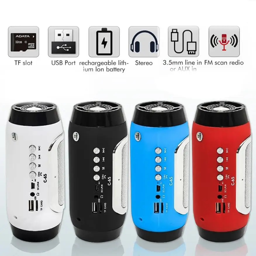 Bluetooth Wireless Portable Mini Stereo Speaker MP3 FM For Smartphone Tablet PC New Z1031 DROPSHIP | Электроника