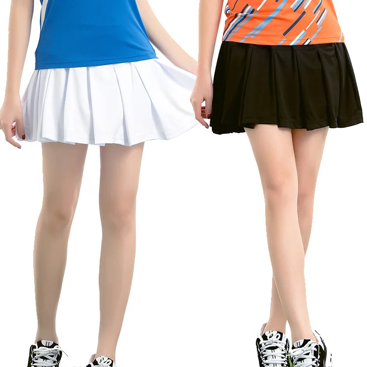 

MIMY Women Solid Color With Lining 2 In 1 Mini Tennis Pleated Skirt Shorts Breathable Quick Dry Yoga Dance Fitness Girl Skirts