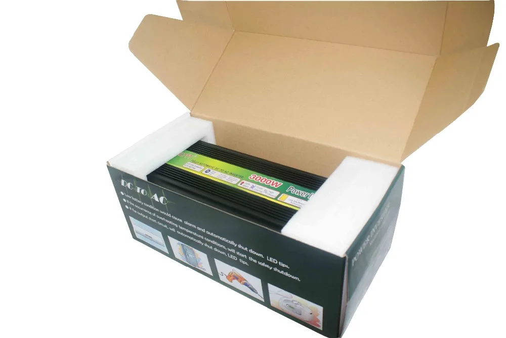 100% Полный синусоидальный инвертор 3000 Вт модифицированный большая мощность 24 В