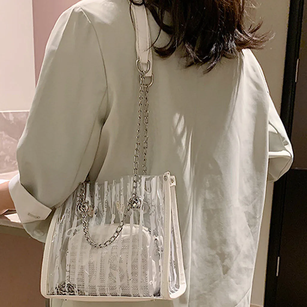 Женская Повседневная прозрачная сумка через плечо Moda Saco 50 лето 2019 | Багаж и сумки