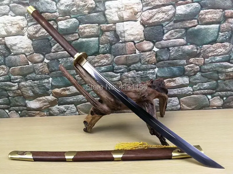 119 см * Китайский KungFu длинный нож традиция ушу боевой меч Broadsword Miao Dao острый T10