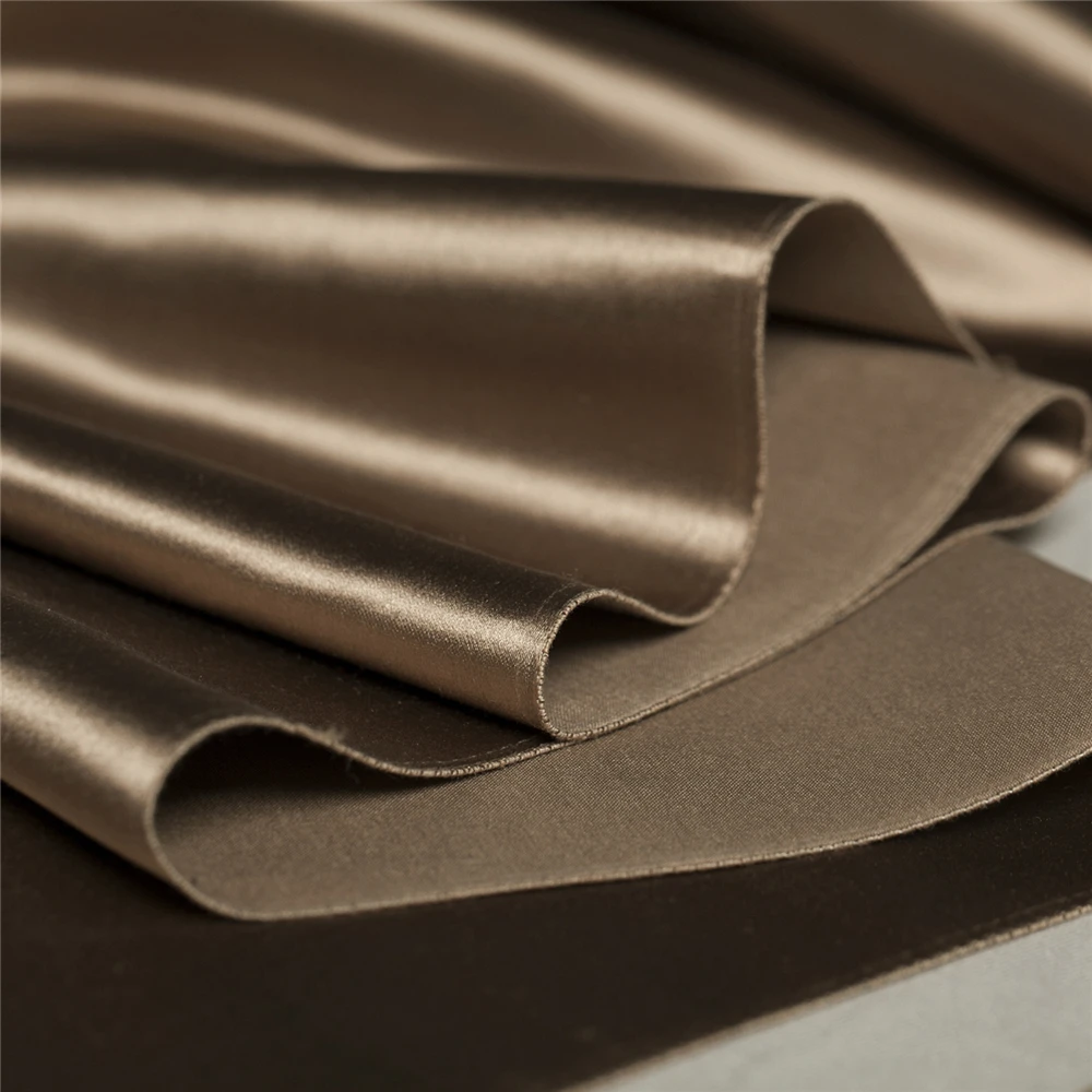 10 Colors solid and shiny silk blends cotton satin fabric sewing for lining shirt blouse dress skirt craft by the yard | Дом и сад