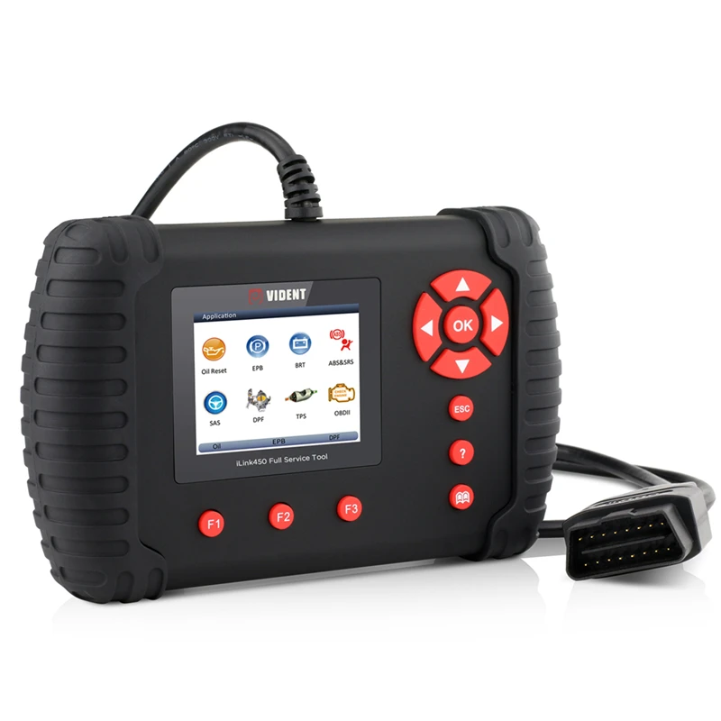 VIDENT iLink450 OBD2 сканер считыватель кодов для ABS SRS система Поддержка сброса масла EPB SAS