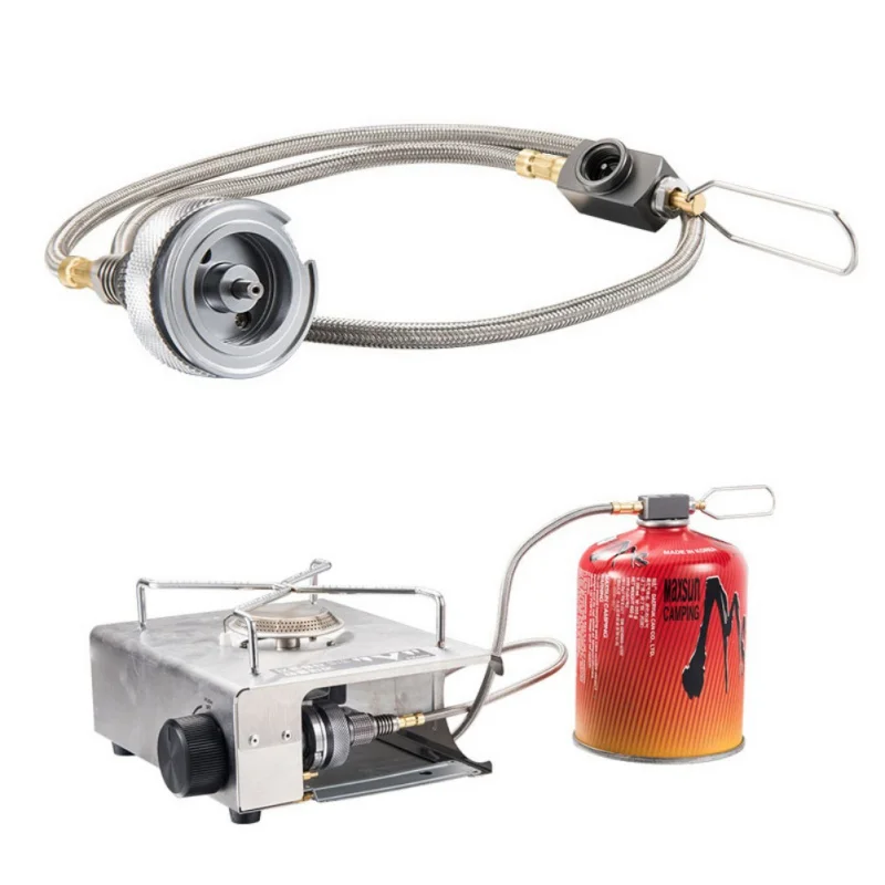 

Camping Gas Stove Camping Stove Propane Refill Adapter Cylinder tank Coupler Bottle Adapter Outdoor Stove Extension Tube