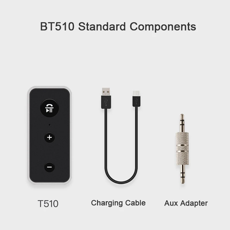 Автомобильный Bluetooth 5,0 приемник, автомобильный комплект, стерео музыка, 3,5 мм, AUX аудио, беспроводной адаптер громкой связи для наушников, динамик стерео#2