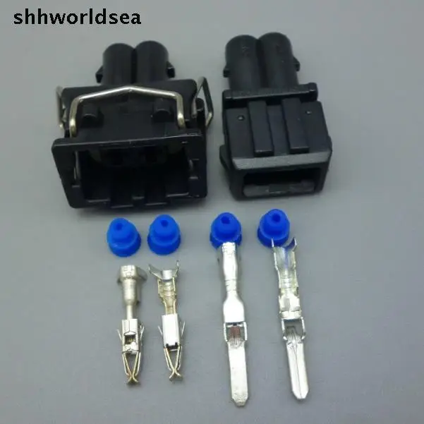 Shhworld 2Pin Авто инжектор топлива разъем распылительной форсунки масло Форсунки
