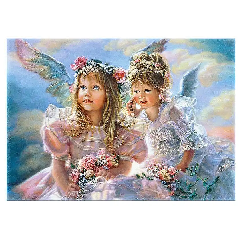 angel painting 9 Diy картина по номерам, Мак, Раскраска по номерам, красочный Кот Раскраска по номерам - Цвет: angel painting 9