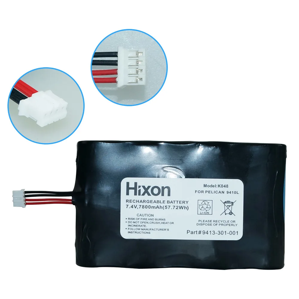 Hixon 7,4 V 7800mAh сменная батарея 18650 батарея для Пеликан 9410L светодиодный светильник/фонарь