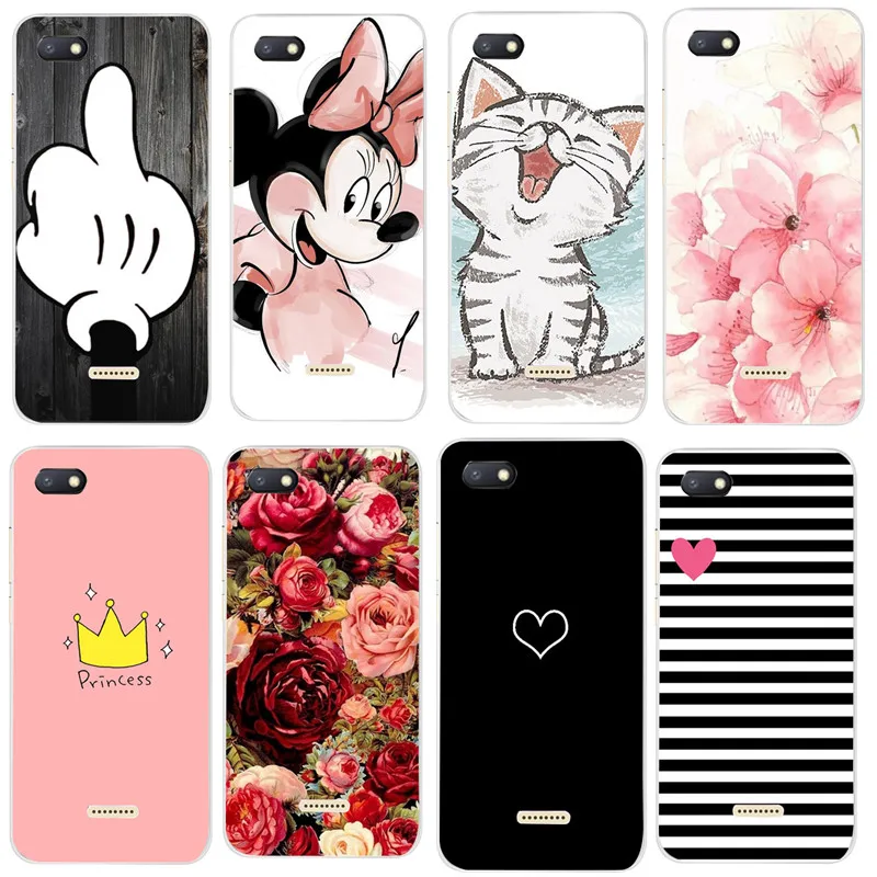 Чехол для Xiaomi Redmi 6 6A чехол-накладка из мягкого силикона с рисунком чехол телефона