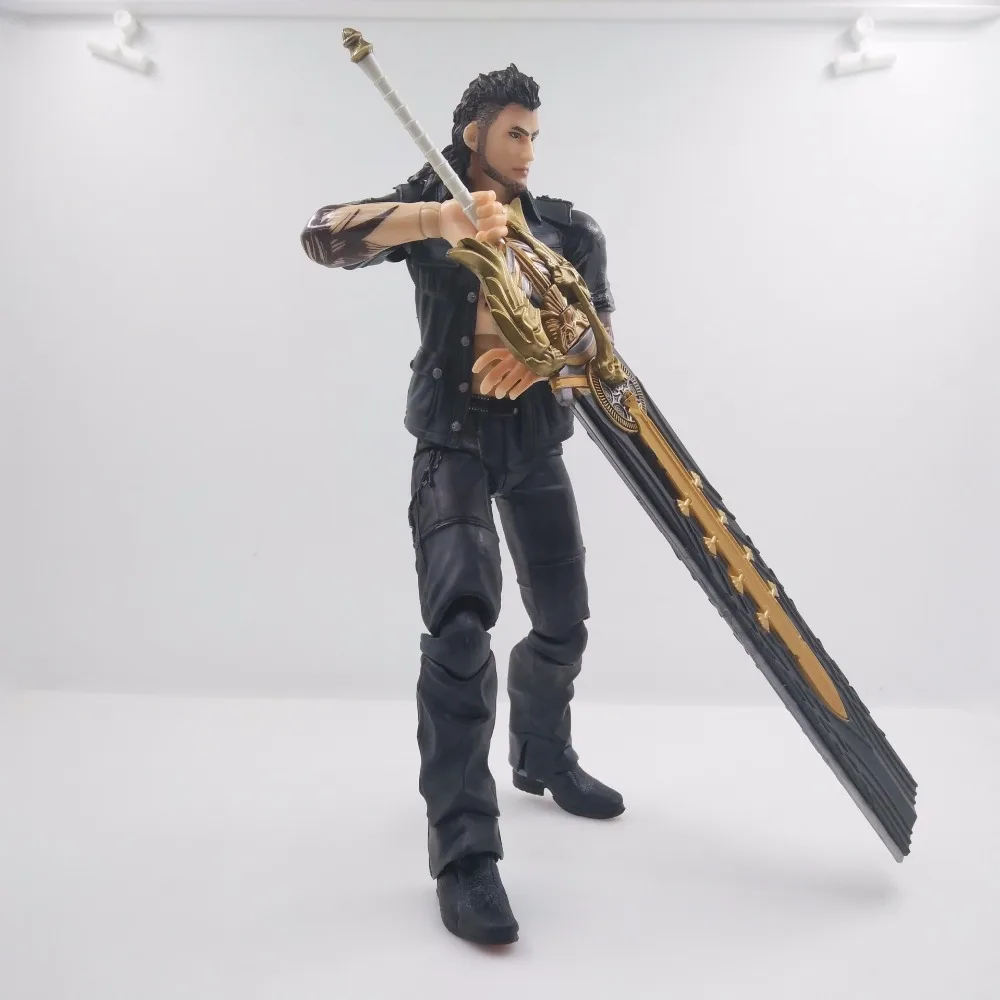 Игра ИСКУССТВО Final Fantasy Figure XV гладиолус амицития фигурка PA 25 см ПВХ игрушки Play Arts Kai