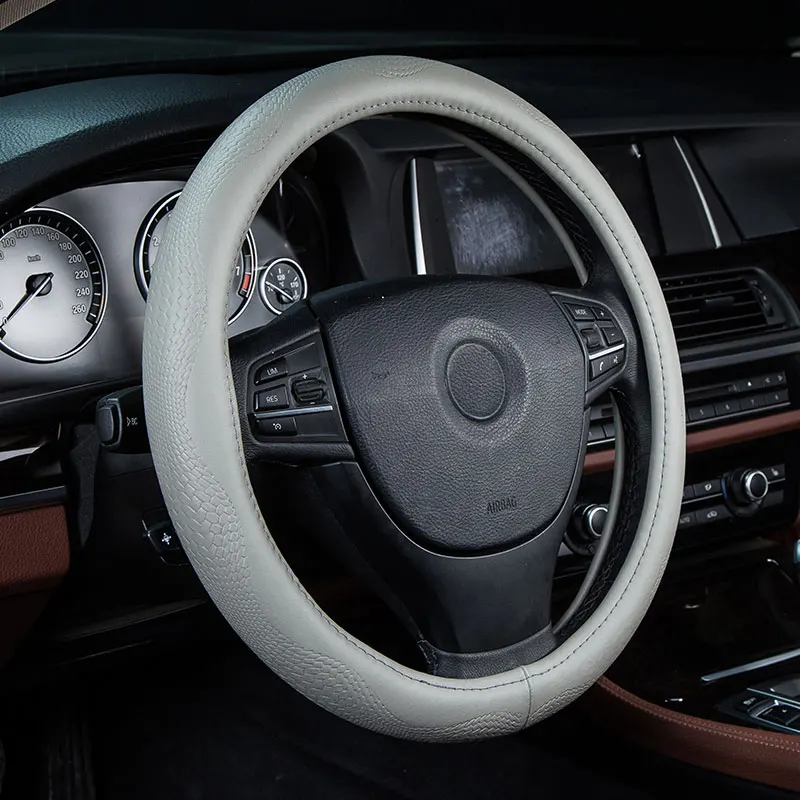 car steering wheel cover genuine leather accessories for lada kalina 1 2 largus priora vesta xray byd f3 f6 g3 g6 l3 s6 | Автомобили и