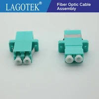 lc upc mulit mode fiber optic adapter om3 lc upc optical fiber coupler lc fiber flange lc upc connector free shipping