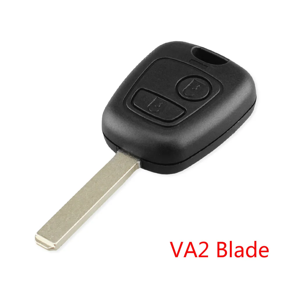 VA2 Blade KEYYOU 2 кнопочный ключ автомобиля чехол Брелок дистанционного управления для Citroen, C1 C2 C3 C4 XSARA Picasso для peugeot 307 107 207 407 - Цвет: VA2 Blade