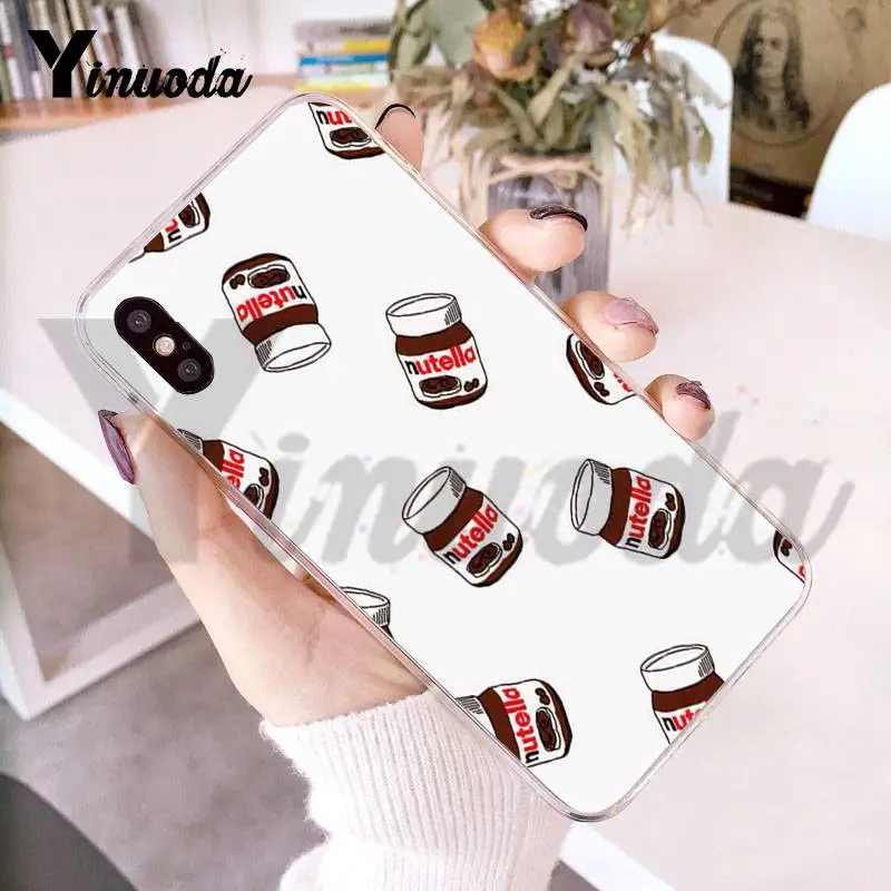 Yinuoda для iphone 7 6 X Чехол Kawaii nutella корпус под плетенную сумку мобильного телефона iPhone