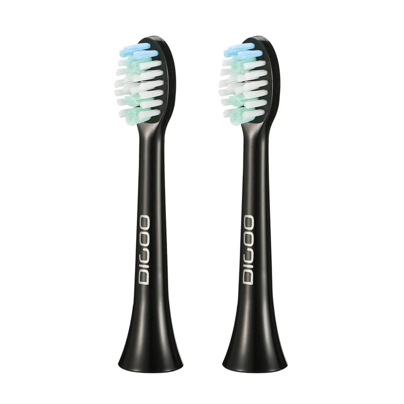 2Pcs DG-YS11 5 Brush Modes Sonic-Electric Toothbrush Heads Black& White Bathroom Tooth Brush Cleaning Wash Sets Accessories