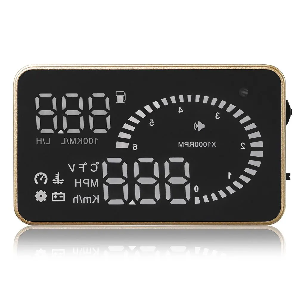 В наличии автомобильный HUD Дисплей 3 дюйма 12 OBD II с сигнализацией скорости