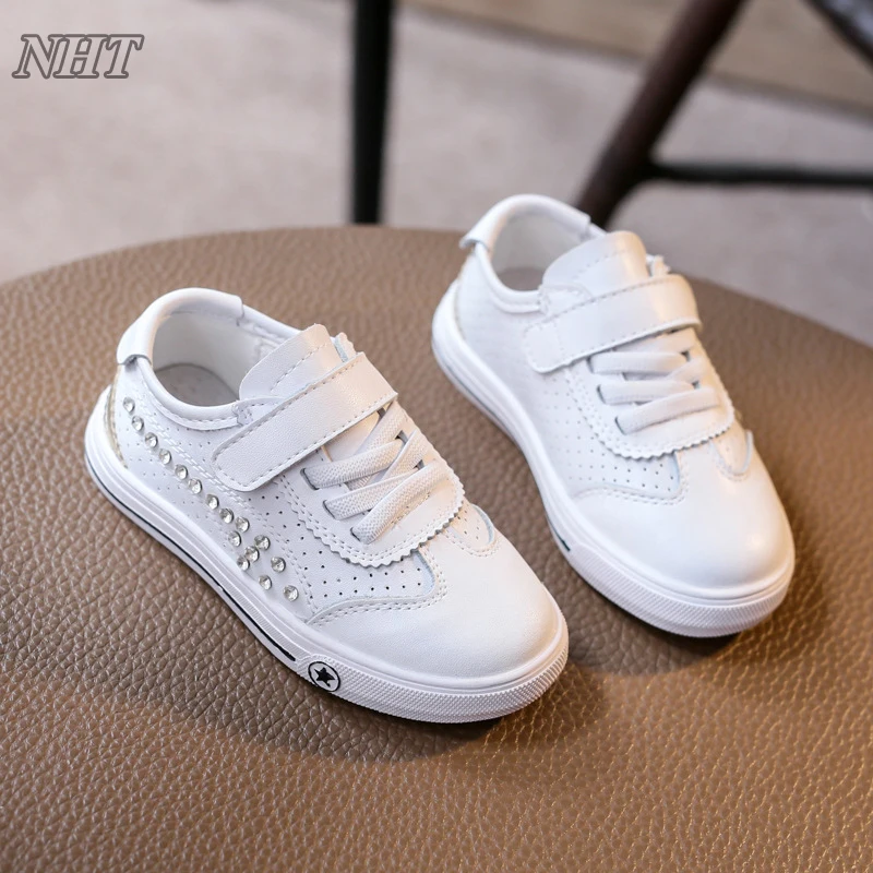 Обувь высокого качества для маленьких детей - роскошные бриллиантовые кроссовки для девочек и мальчиков, дети в школу и детский сад.