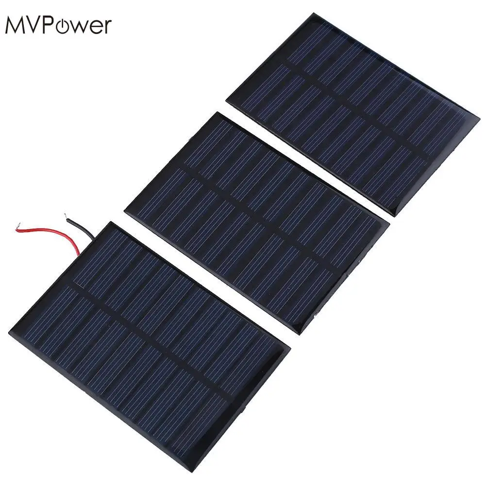 Фото MVPower новый 5 в 0 8 Вт 160ма солнечная панель батарея зарядное устройство модуль DIY