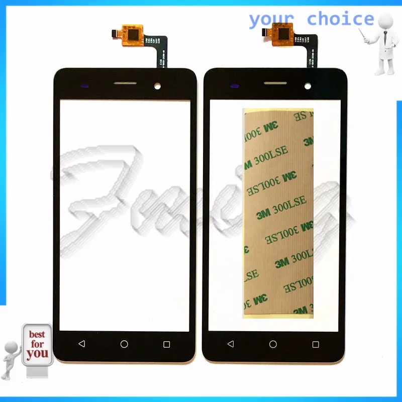 RUBINZHI Phone Touch Screen For BQS-5020 BQS 5020 Digitizer Front panel Glass Sensor Replacement+ tape | Мобильные телефоны и