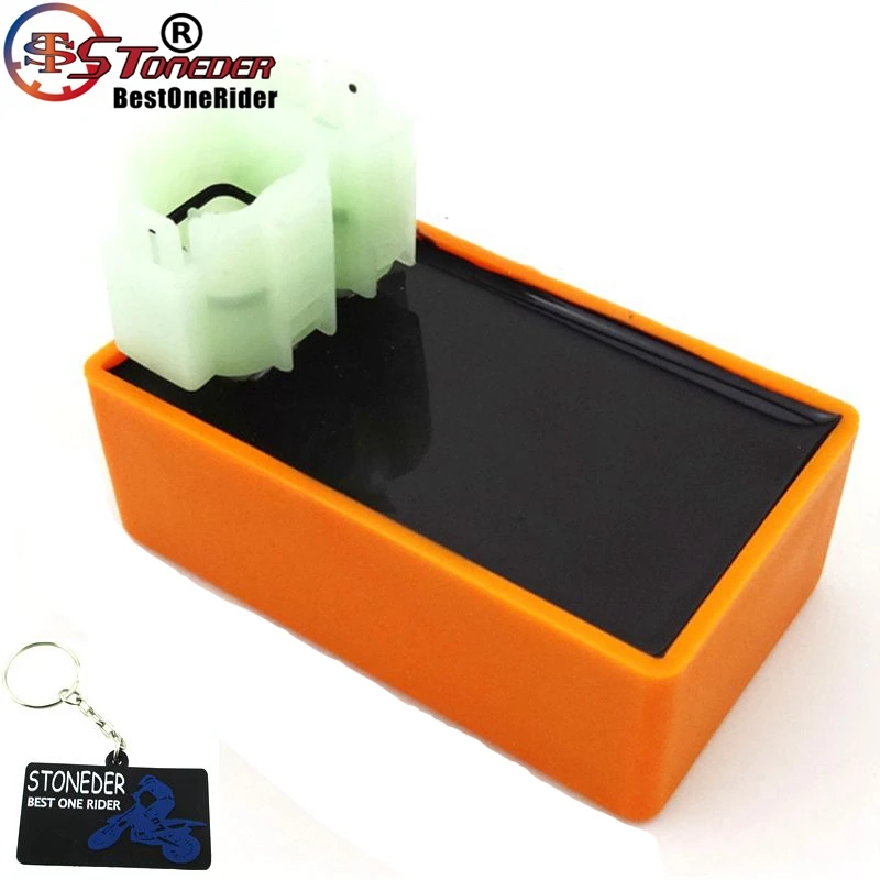 STONEDER 6 Pin AC зажигания CDI Коробка для GY6 50cc 125cc 150cc 139QMB 157QMJ двигатель китайский