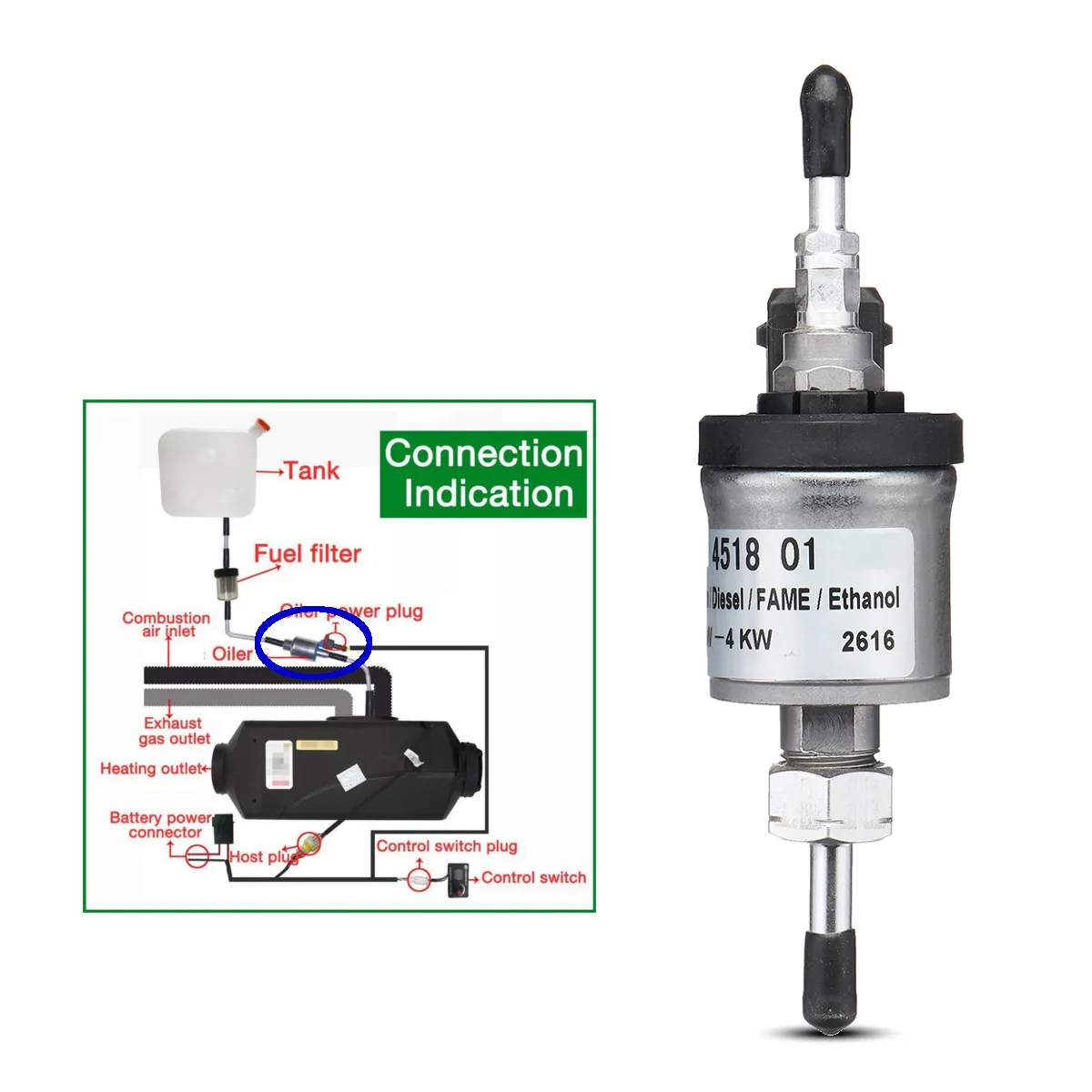 12 V/24 V 10A 22Mpa 1000 W-8000 W топливный насос мазута электронный импульсный массажер дизельный Обогреватель Автомобиля Воздушный стояночный отопитель автомобиля Средства для укладки волос