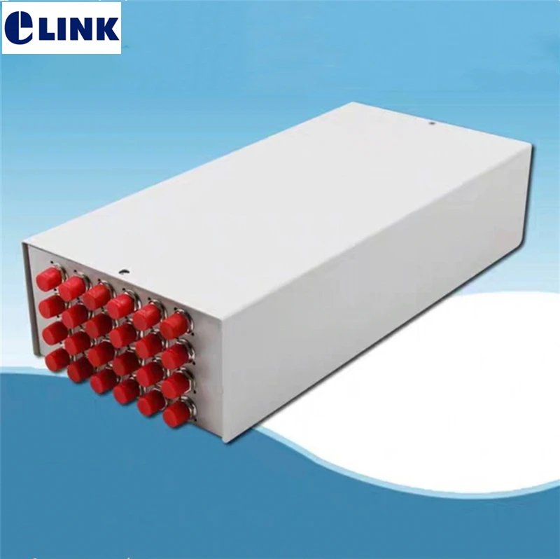 24 core FTTX FTTH terminal box include FC pigtail&adapter SPCC 24 ports FC fiber optic patch panel LC SC FC  network SM ELINK
