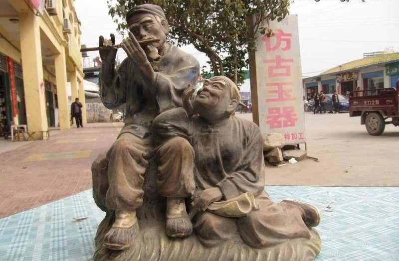 11 &quotКитайская народная керамика фарфор WUCAI любезный старый человек Пипин для