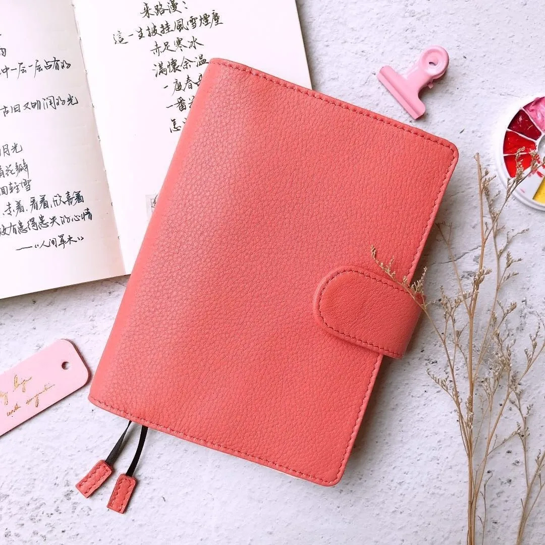 C Classic Genuine Leather Softcover Journal Cover For Hobonichi Paper Book A6 Free Shipping - Цвет: C