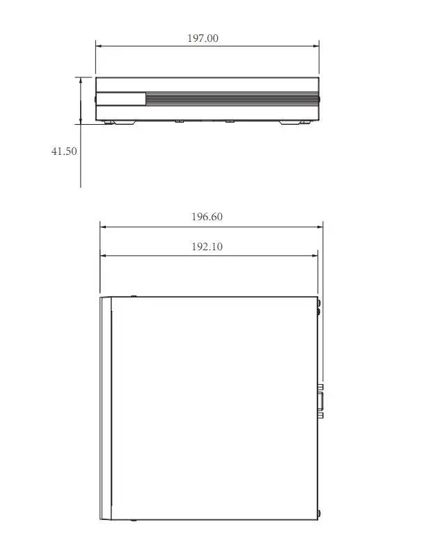 Dahua POE NVR EZ-IP NVR1B04HC-4P/E 4 Channel Cooper 1U 4PoE H.265 Network Video Recorder |