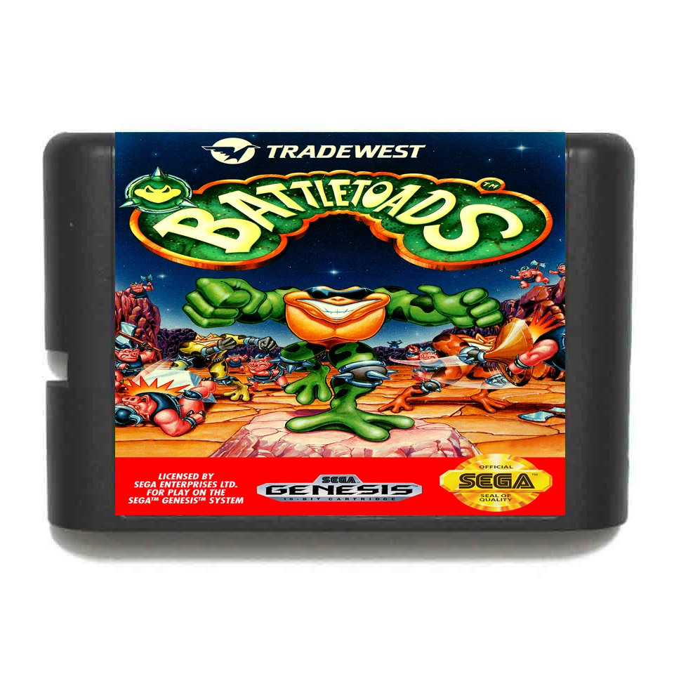 Battletoads 16 бит карточная игра для Sega MegaDrive & Genesis Системы|16 bit game card|bit card16 |