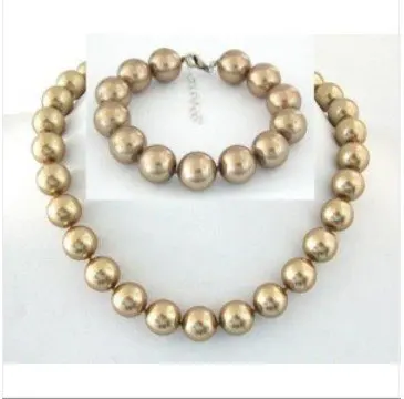 

Подвеска для ожерелья из жемчуга раковина цвета шампанского, southsea, тонкая, 12 мм