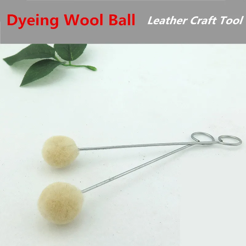 25 шт. инструмент для работы с кожей щетка шерстяными шариками искусственное
