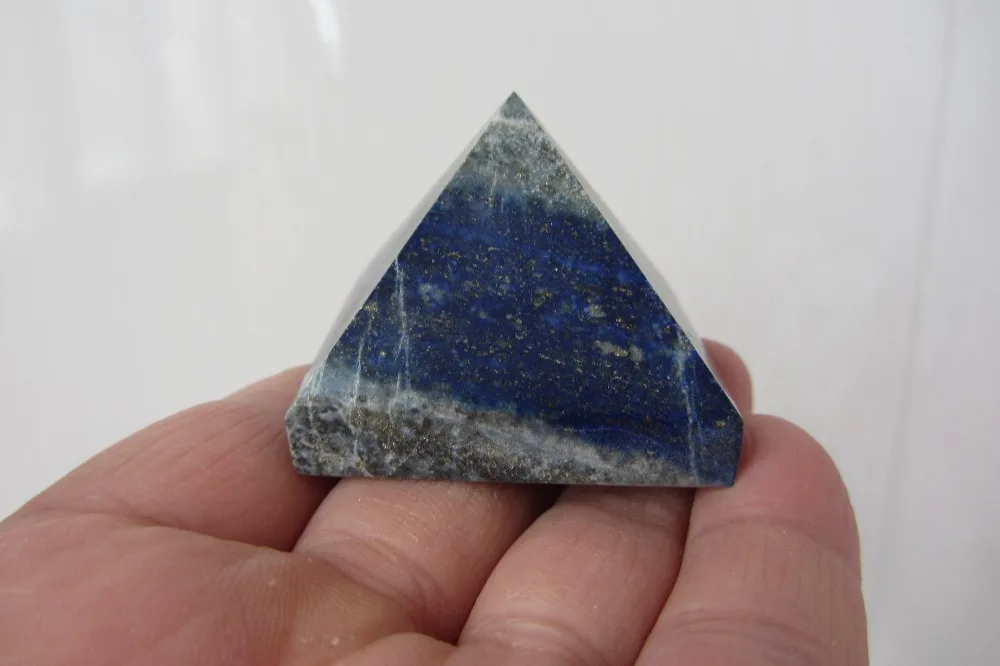 

78.9g AAAA+++ NATURAL beautiful Lapis Lazuli crystal pyramid HEALING