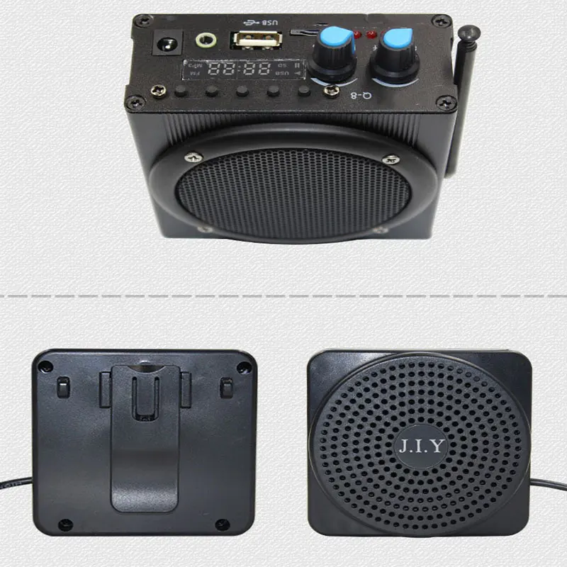 HIFI обучающий беспроводной усилитель внешнего голоса мегафон усилитель громкоговоритель для U диска FM гид с микрофонами