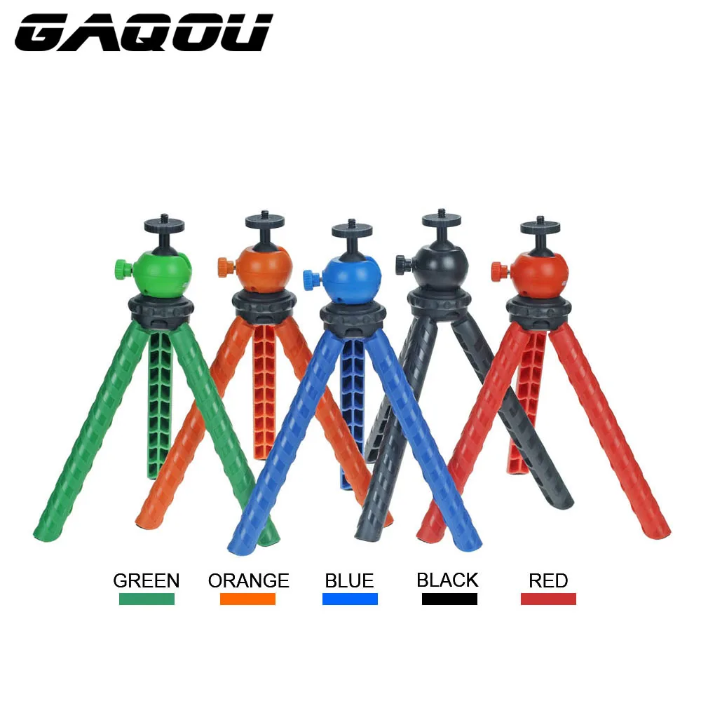 GAQOU Мини дорожный Штатив для iPhone гибкий портативный Gorillapod мобильный телефон Трипод для Gopro Hero DSLR цифровая камера Statief