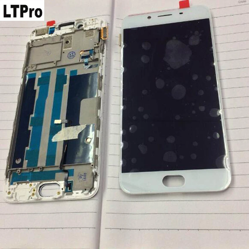 

LTPro 100% Tested Best Quality Frame+LCD Display Touch Screen Digitizer Assembly For OPPO R9S Phone Sensor Parts