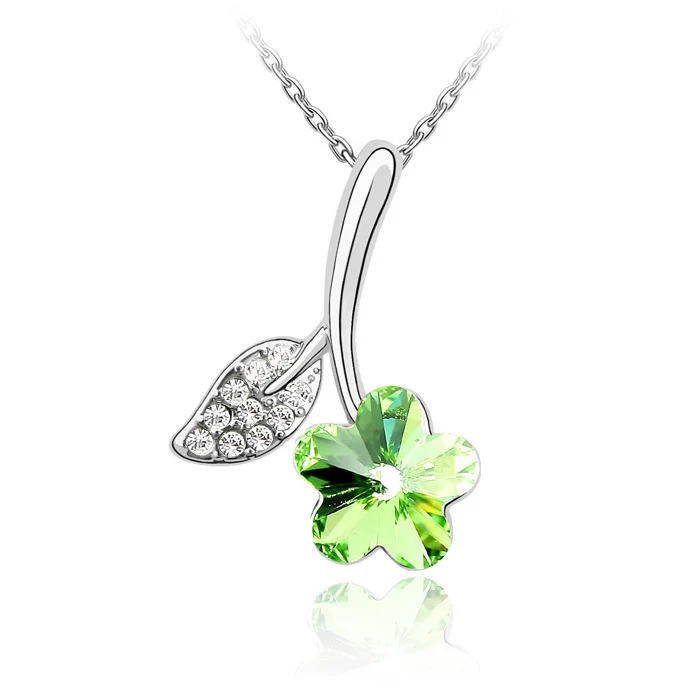 Мода звено цепи настоящие кристаллы от Swarovski кулон ожерелье модного дизайна с