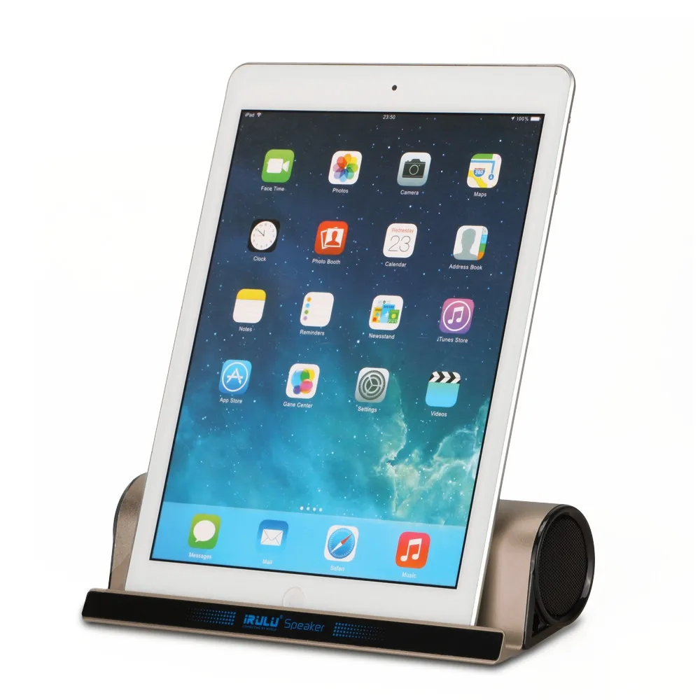 IRulu Беспроводной Портативный Динамик Bluetooth 4.0 Super Bass кронштейн подставка для iPhone