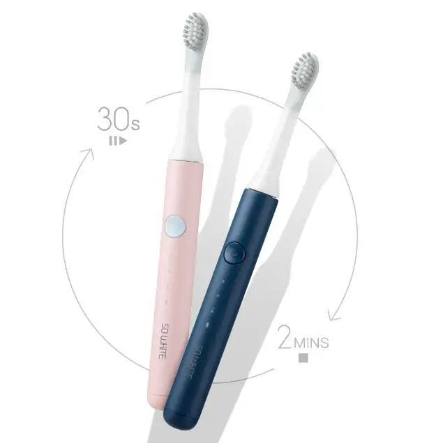 2 цвета Xiaomi SO WHITE Sonic электрическая зубная щетка Глубокая чистка зубов маленькая и портативная DuPont щетина Индуктивная зарядка