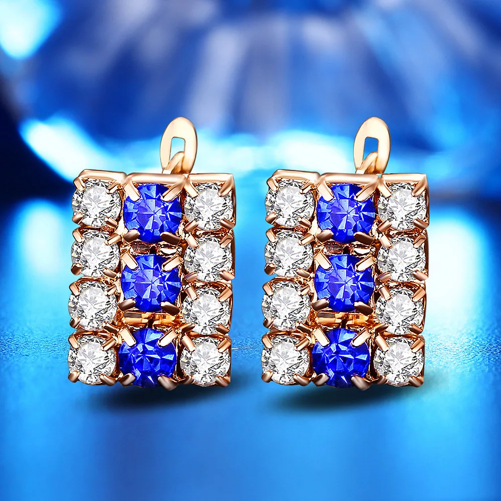 CT Cubic Zirconia Earring Stud For Women ed34 Boucle Oreille Para As Mulheres Costume Plata Jewelry | Украшения и аксессуары