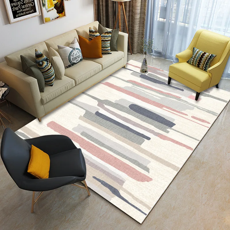 

Nordic Carpets For Living Room Decorative Carpet Bedroom Sofa Coffee Table Rug Soft Modern Study Room Floor Mat Kids Tatami Rugs