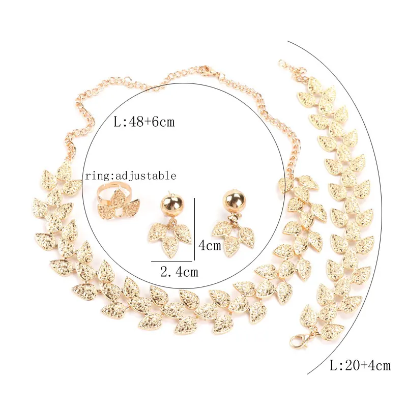 Женские Ювелирные наборы CYNTHIA серьги в виде листьев дерева кольцо браслет