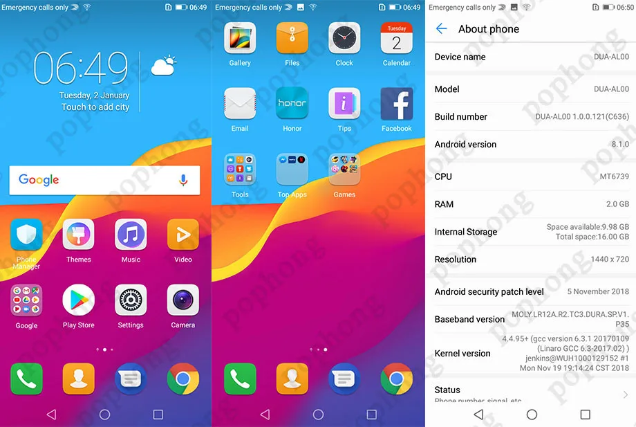 Смартфон huawei Enjoy 8e lite с глобальной прошивкой, 5,45 дюйма, 2 Гб, 32 ГБ, четырехъядерный процессор MT6739, две sim-карты, Android 8,0