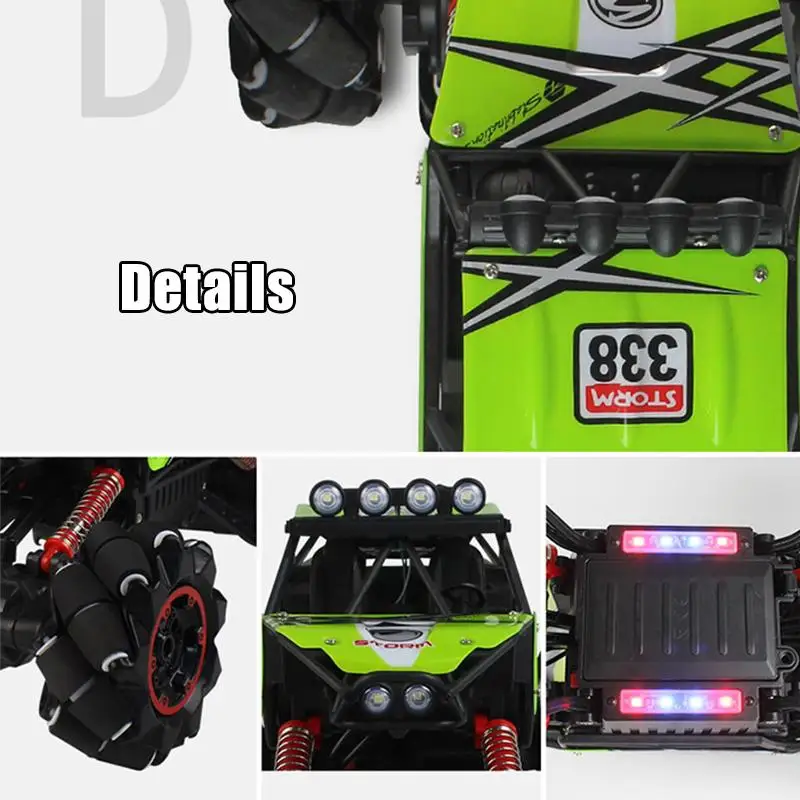 1:16 Explosion 360 градусов вращающийся трюк дрейф RC автомобиль со светом музыка