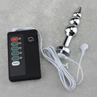 Анальная пробка 11,5*2,8, три размера, импульсная Анальная пробка из нержавеющей стали с электрическим током, секс-игрушки