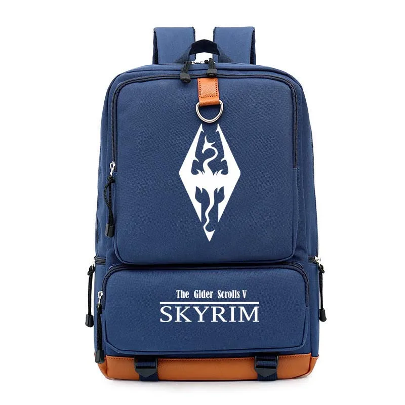 2018 Лидер продаж Glder свитки V Skyrim рюкзак с принтом дракона школьная сумка холст